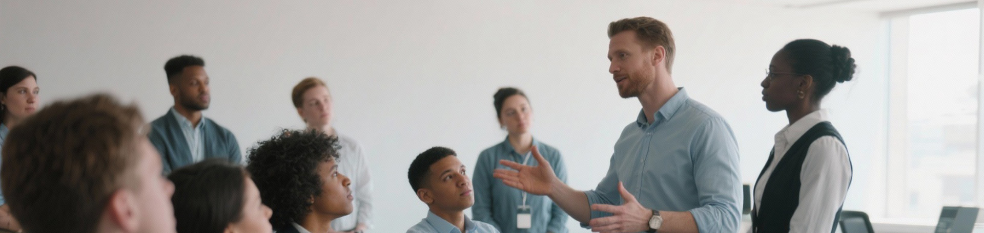 persoon geeft bhv cursus