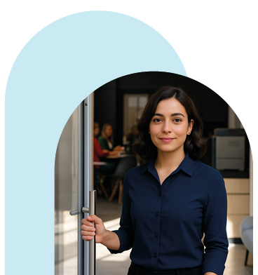 Collega aan het werk bij Invite